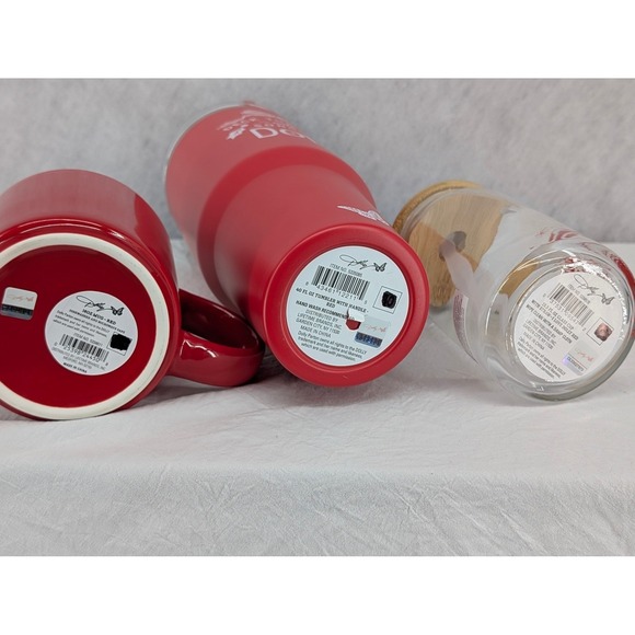 New 3 Piece Dolly Parton Christmas Drinkware Set Tumbler Mug Drinking Glass - Picture 7 of 7